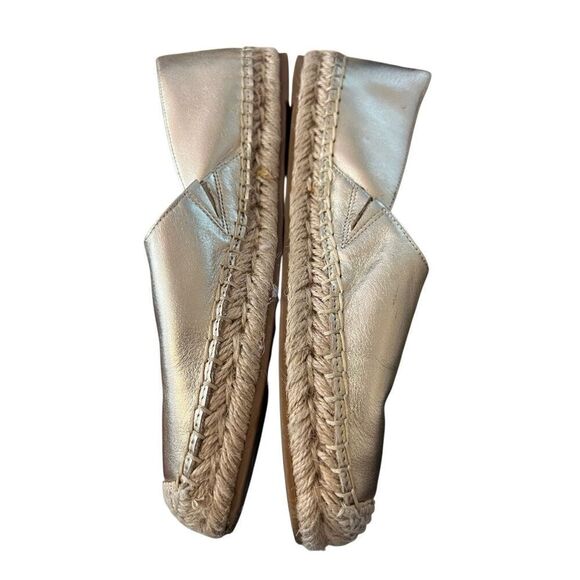 Sam Edelman Kenley Gold Leather Rounded Toe Slide - Picture 3 of 7